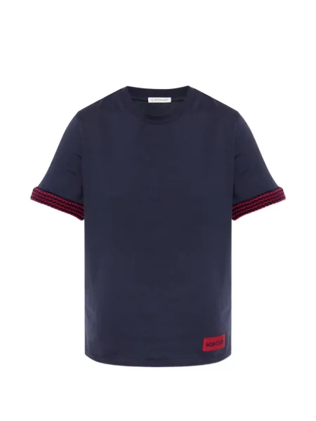 Tricou Moncler scurt albastru