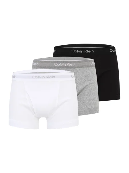 Calvin Klein Boksarice pegasto siva / črna bela