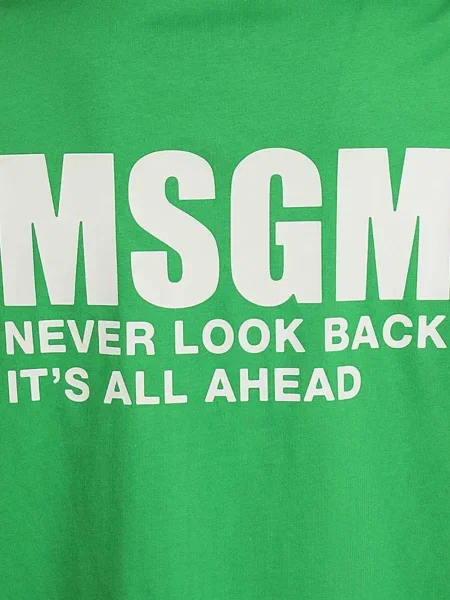 Tričko Msgm s potiskem zelené