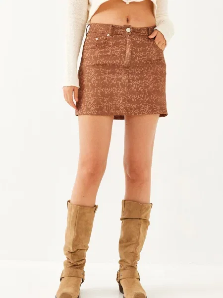 Fustă Bianco Lucci maro