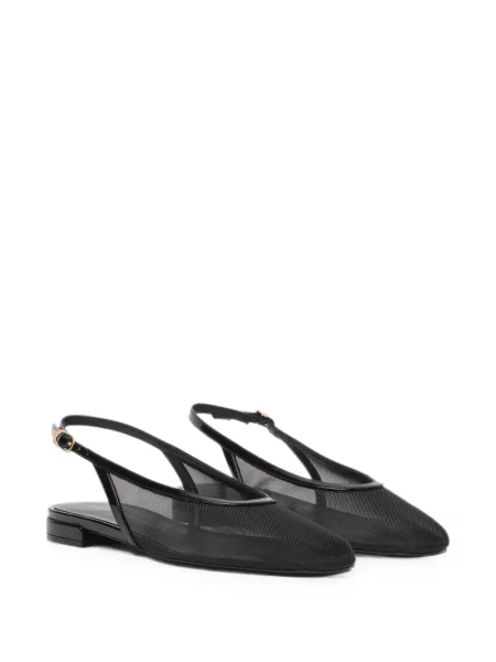 Pantofi cu toc Stuart Weitzman plasă slingback negru