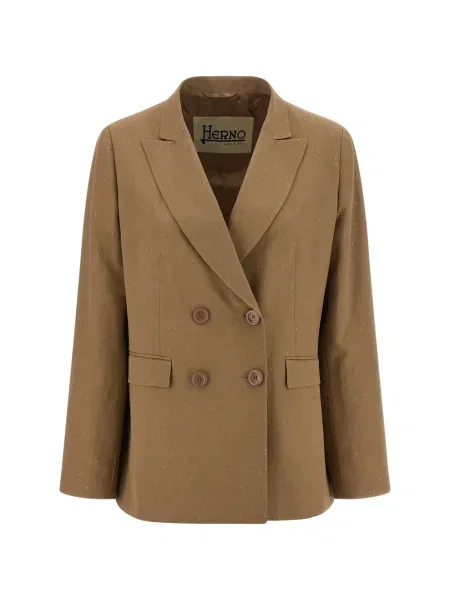 Sacou Herno cu paiete maro