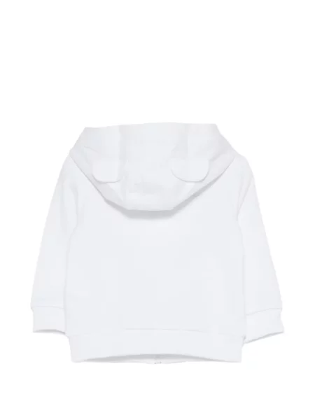 Bluza z kapturem dziecięca Moschino biała