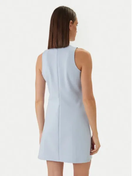 Calvin Klein Jeans Každodenné šaty Interlock Mock modrá