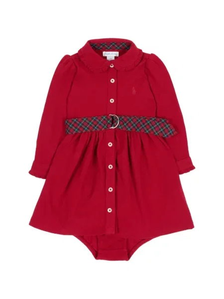 Dětské šaty Polo Ralph Lauren červené