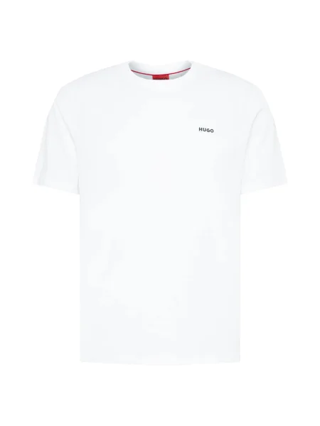HUGO Tricou Dero / albastru închis alb