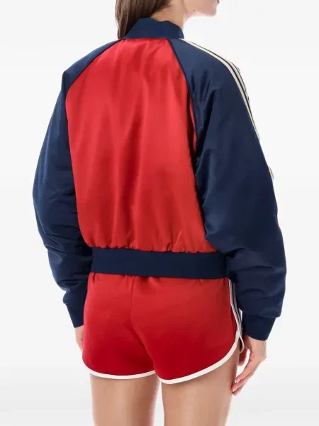 Бягане панталон Adidas с принт на райета розово