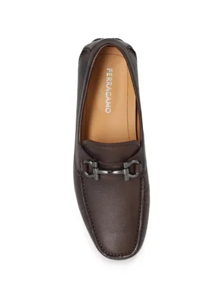 Pantofi loafer Ferragamo din piele maro