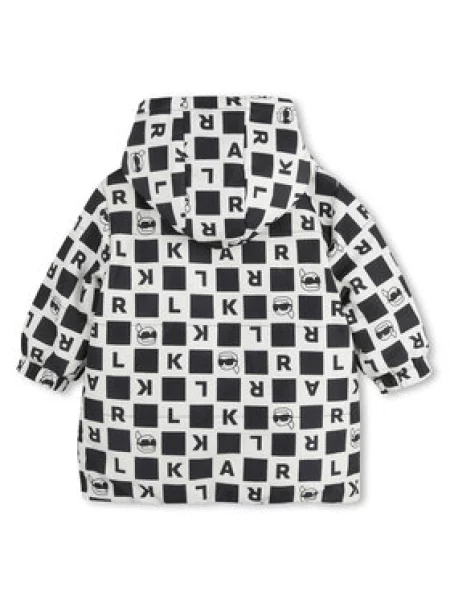 Zimní bunda Karl Lagerfeld Kids béžová