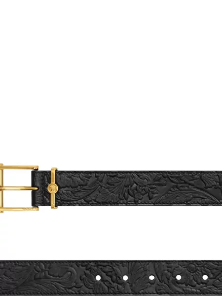 Curea Versace din piele negru