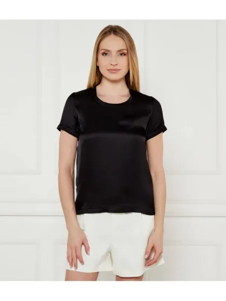 Liu Jo De satin bluză negru