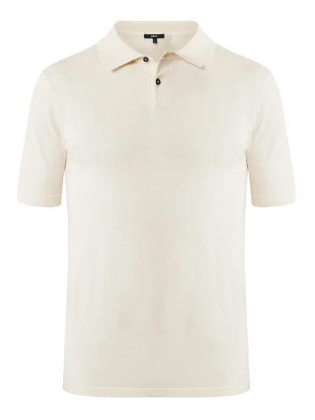MEXX Tricou Giuseppe lână alb