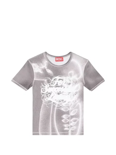 Top Diesel cu imagine din jerseu gri