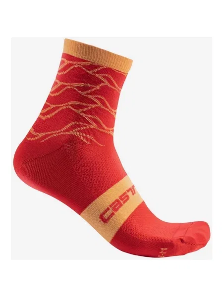 Skarpetki Castelli Climber's 12 Hibiskus Pomarańczowe S-M czerwone
