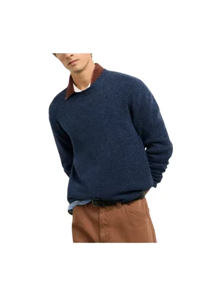 Sweter Pepe Jeans wełniany niebieski