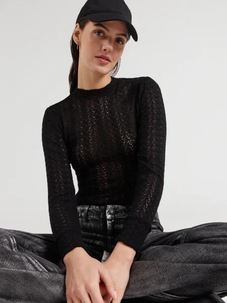 ABOUT YOU Tricou body Clara' negru