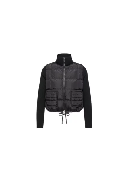 Kardigan Moncler wełniany czarny
