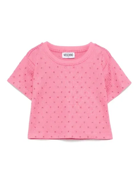 Dětské tričko Moschino růžové