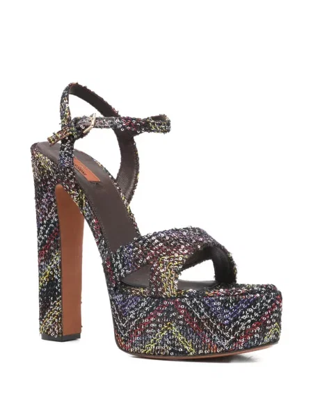 Sandale Missoni cu platformă negru