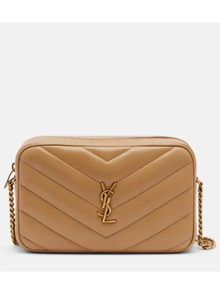 Usnjena torba Saint Laurent rjava