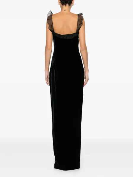 Rochie Alessandra Rich de catifea de costum negru