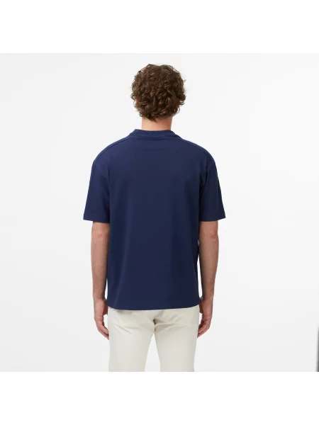 Lacoste T-Shirt O Luźnym Kroju granatowy
