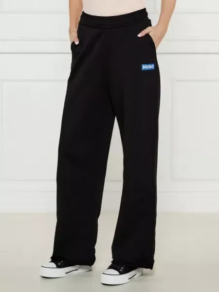 Hugo Blue Pantaloni de trening Straight Jogger_B | Relaxed fit negru