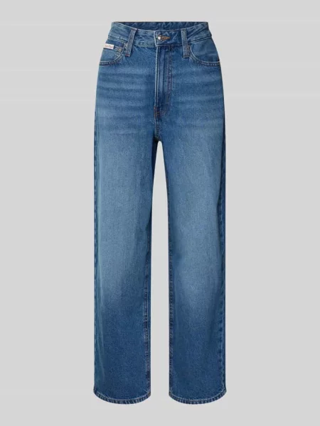 Calvin Klein Jeans jeansy high waist niebieskie