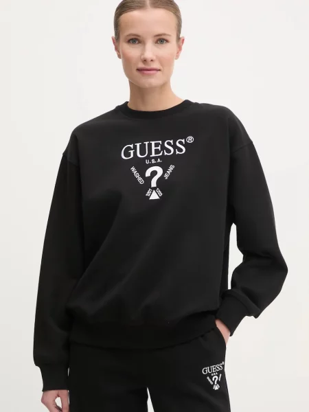 Суитчър Guess с апликация черно