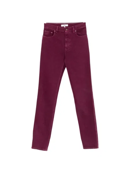 Blugi drepți Chloé cu 5 buzunare violet