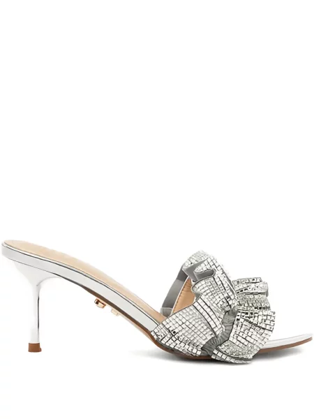 Sandály Twenty Fourhaitch s volány stříbrné