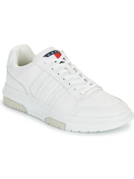 Kožené tenisky Tommy Jeans biela