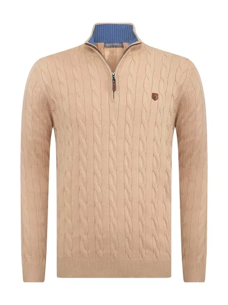 Jacey Quinn Sveter piesková modrá