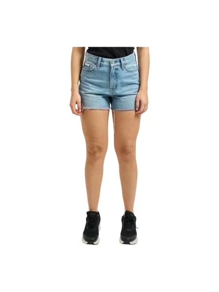 Calvin Klein Jeans szorty jeansowe niebieskie