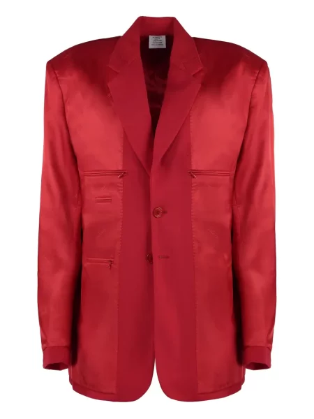 Sacou Vetements din satin roșu
