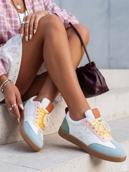 Sportowe sneakersy PEARLSTEP wielokolorowe Dstreet