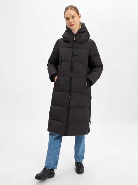 Płaszcz puchowy o kroju regular fit z dwustronnym zamkiem błyskawicznym Marc O'polo czarny