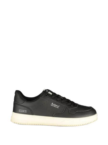 Sneakerși Avirex cu imagine negru