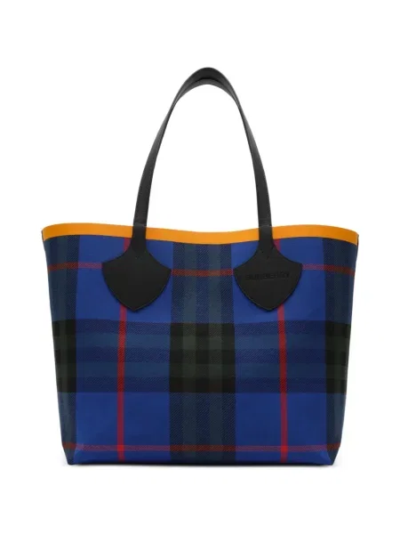 Kockás shopper táska Burberry kék