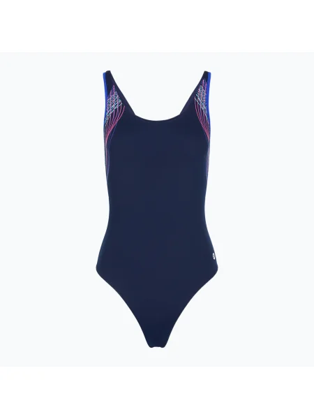 Costum de baie întreg pentru femei RAS Borneo Casual Back navy albastru închis