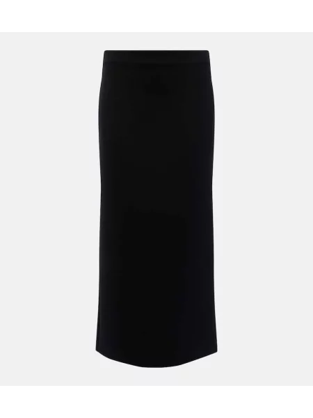 Fustă midi 's Max Mara din jerseu până la genunchi negru