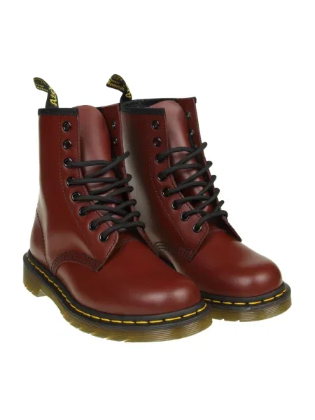 Botki Dr. Martens skórzane czerwone