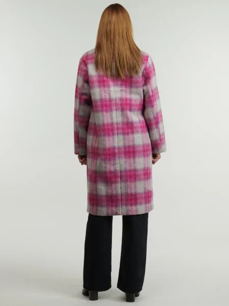 Palton Desigual de lână roz