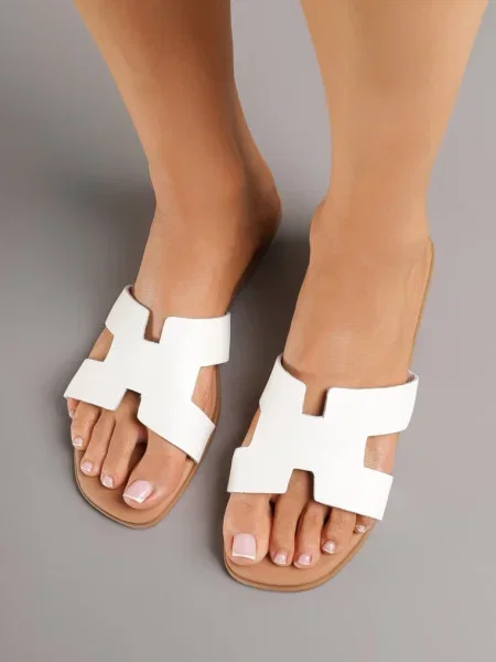 Papuci Arqelia Albi alb