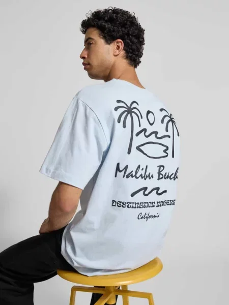 T-shirt o kroju relaxed fit z czystej bawełny model MILO' Only & Sons