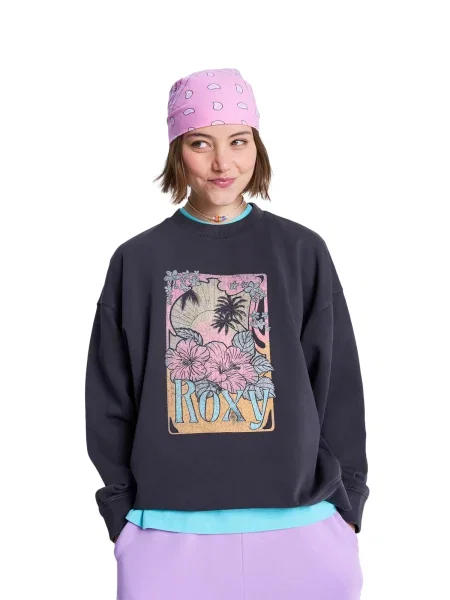 Hanorac Roxy din material terry gri