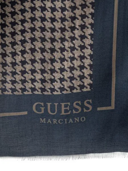 Κασκόλ Marciano By Guess με σχέδιο houndstooth μπλε