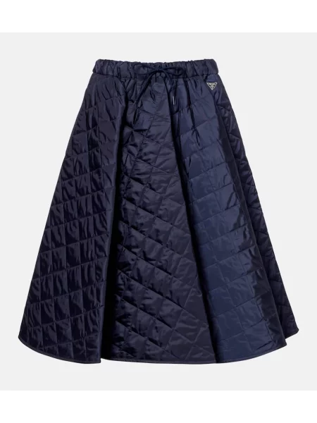Spódnica midi Prada niebieska