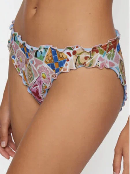 Seafolly Spodnji del bikini Beach Bohème roza