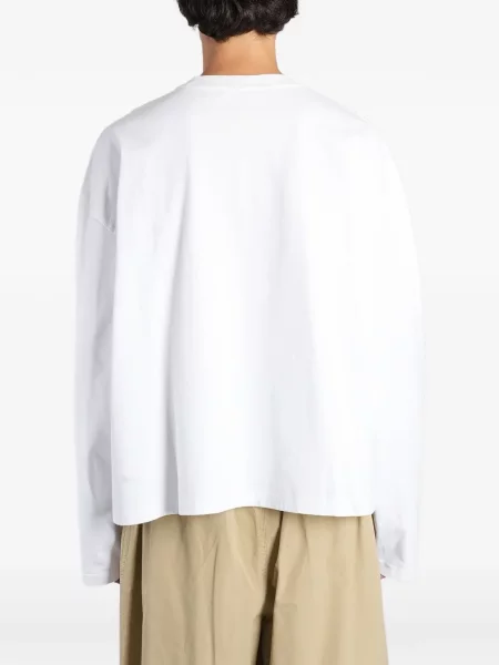 Tricou Marni cu broderie alb